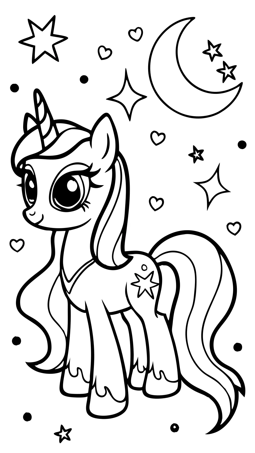 coloriage princesse luna